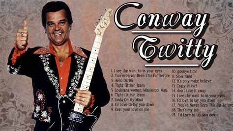 Youtube conway twitty - Harold Lloyd Jenkins, better known by his stage name Conway Twitty, was an American singer and songwriter. Initially a part of the 1950s rockabilly scene, Twitty was best known as a country music performer. From 1971 to 1976, Twitty received a string of Country Music Association awards for duets with Loretta Lynn. He was inducted into both the Country Music and Rockabilly Halls of Fame. Twitty ... 